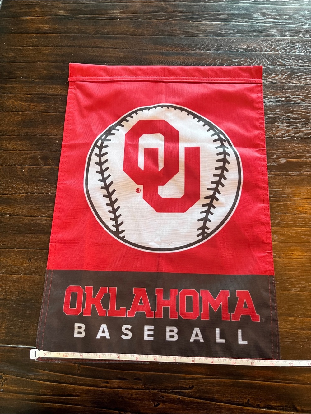 OU baseball garden flag